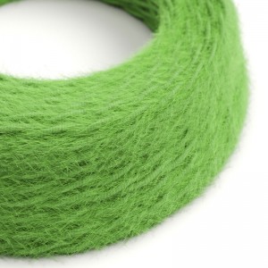 Grass Green Textile Cable Marlene - The Original Creative-Cables - TP06 braided 2x0.75mm / 3x0.75mm