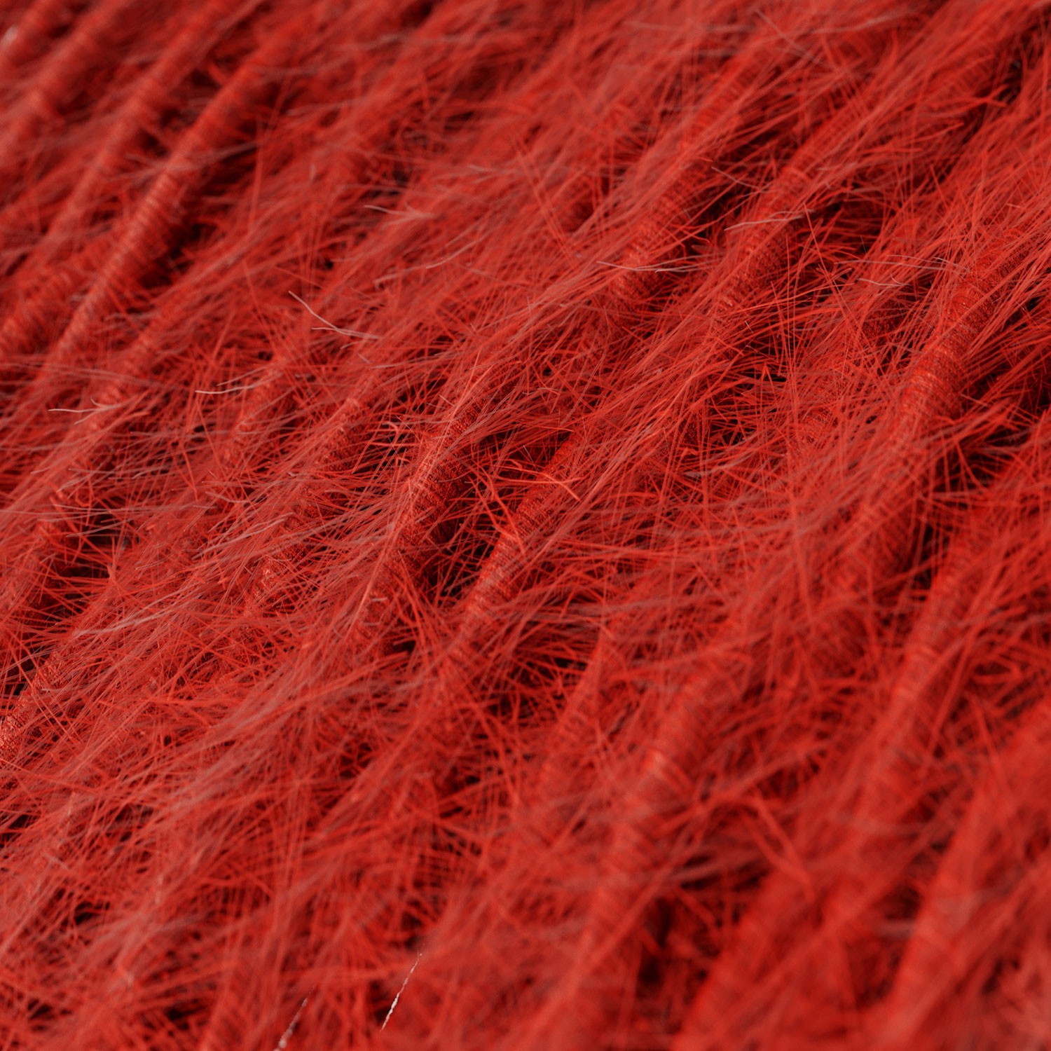 Red Fire Textile Cable Marlene - The Original Creative-Cables - TP09 braided 2x0.75mm / 3x0.75mm