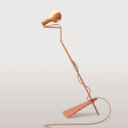 Lampada da terra inclinabile con lampadina LED G125 verniciata - Mario Talia - Arancione