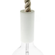 Kit portalampada E27 in legno per cordone 2XL - Bianco