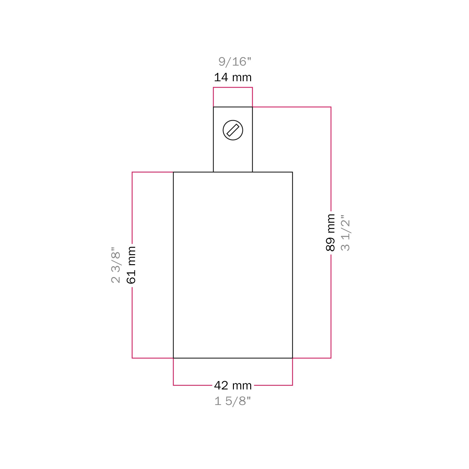 Kit portalampada E27 cilindrico in metallo - Rame Cilindrico