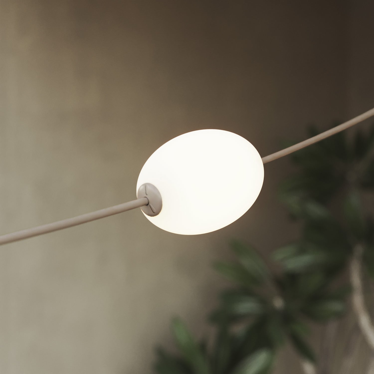 Catena luminosa 3 punti luce da esterno IP67 Desert Brown con spina UK - Marina3