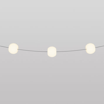 Catena luminosa 3 punti luce da esterno IP67 Grigio - Marina3 Cherry