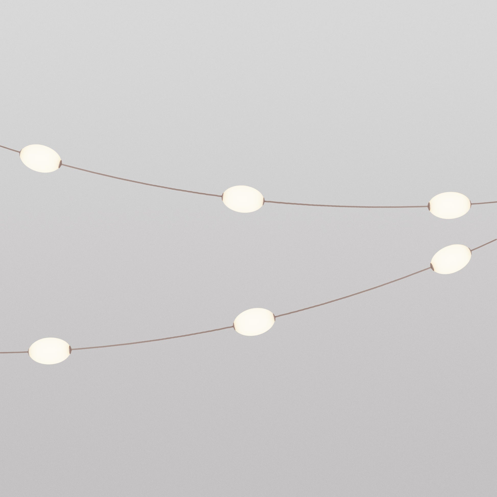Catena luminosa 6 punti luce da esterno IP67 Desert Brown con spina UK - Marina6