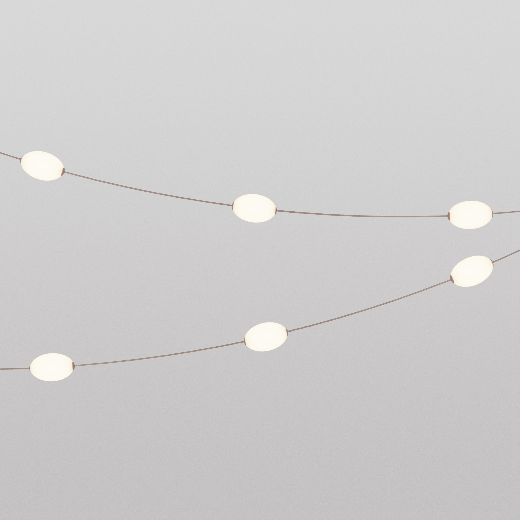 Catena luminosa 6 punti luce da esterno IP67 Desert Brown con spina UK - Marina6