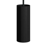 Pendant lamp with textile cable, Tub-E12 lampshade and metal details - Black