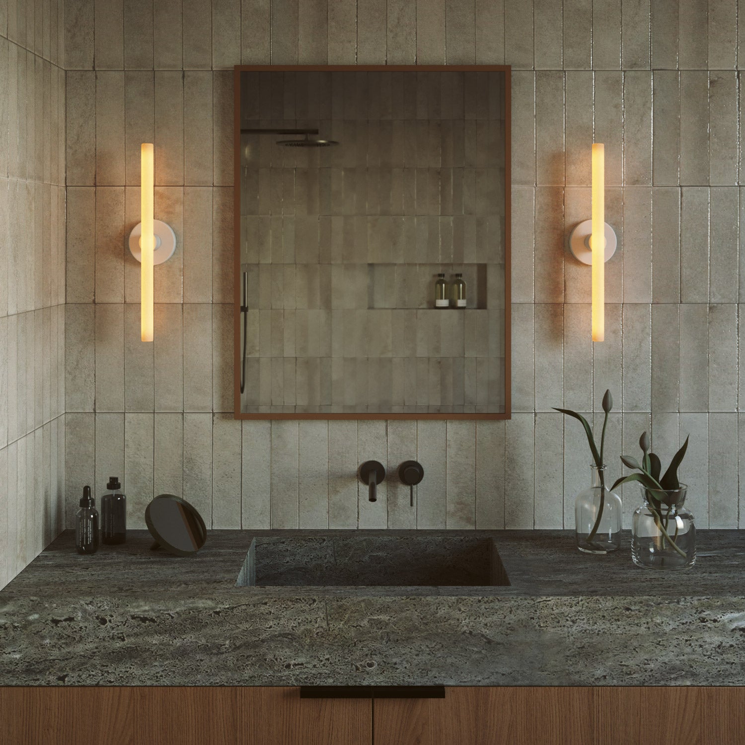 Montaje de pared o techo Fermaluce Esse14 para bombilla LED S14d - Blanco