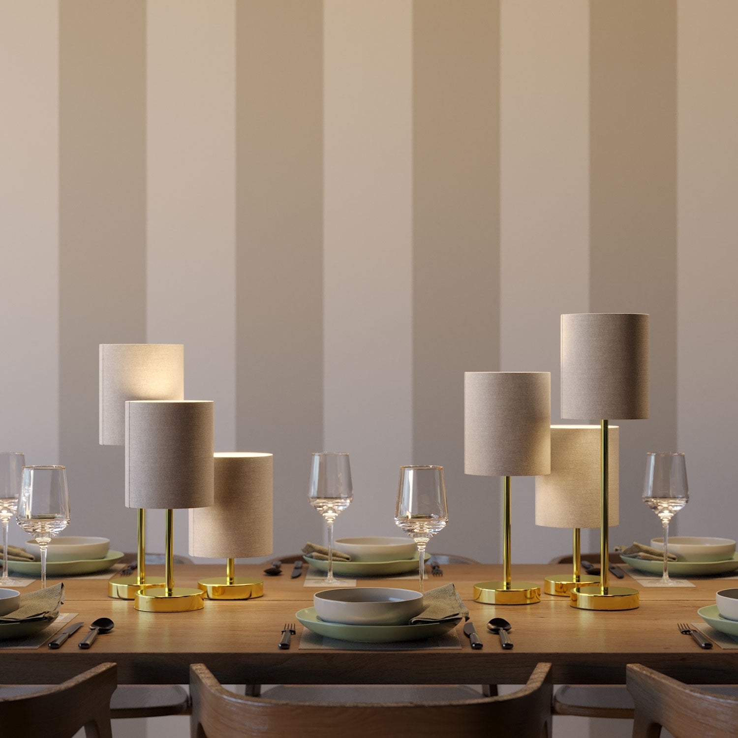 Alzaluce per paralume - Lampada da tavolo in metallo e spina UK - Ottone 5 cm