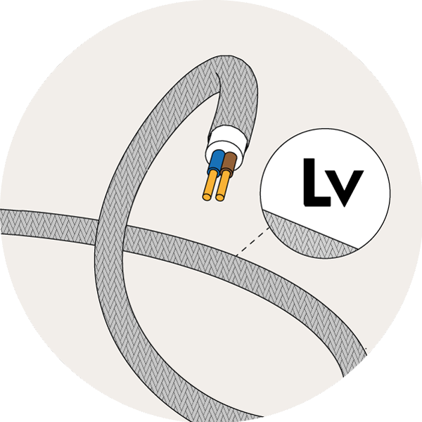 Low-voltage textile cables