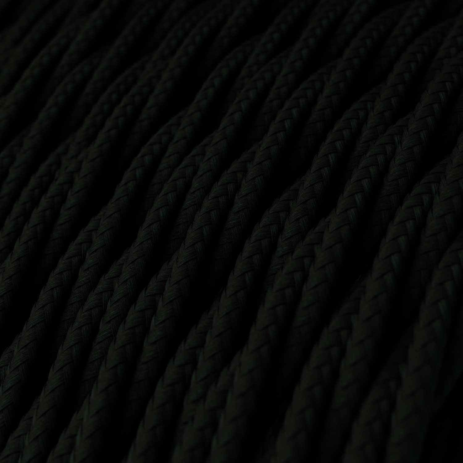 Black Rayon covered Twisted electric cable - TM04