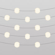 Catena luminosa 12 punti luce da esterno IP67 Grigio con spina UK - Marina12 Cherry
