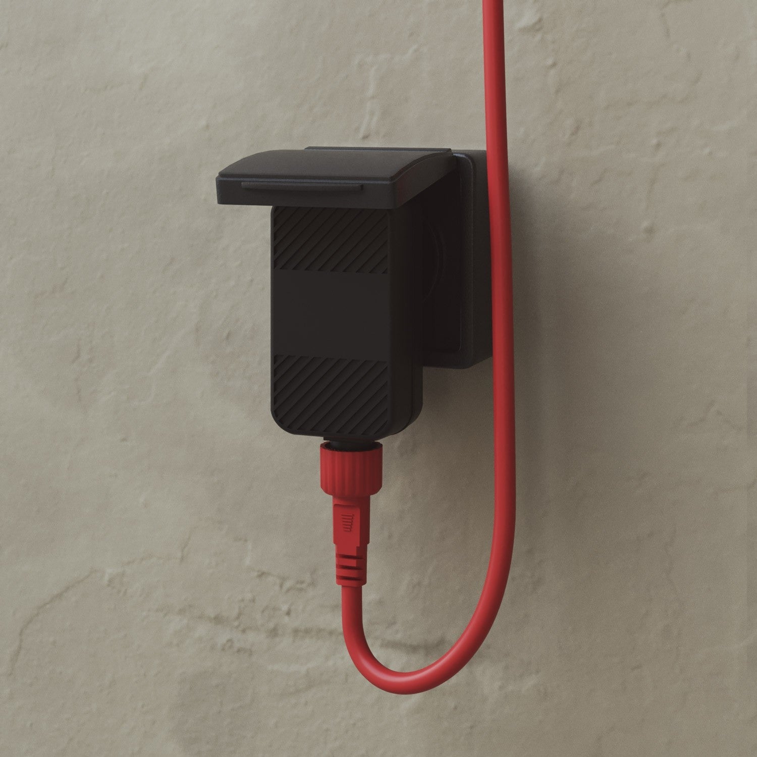 Catena luminosa 12 punti luce da esterno IP67 Rosso Stella Marina con spina UK - Marina12 Cherry