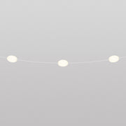 Catena luminosa 3 punti luce da esterno IP67 Bianco sabbia con spina UK - Marina3