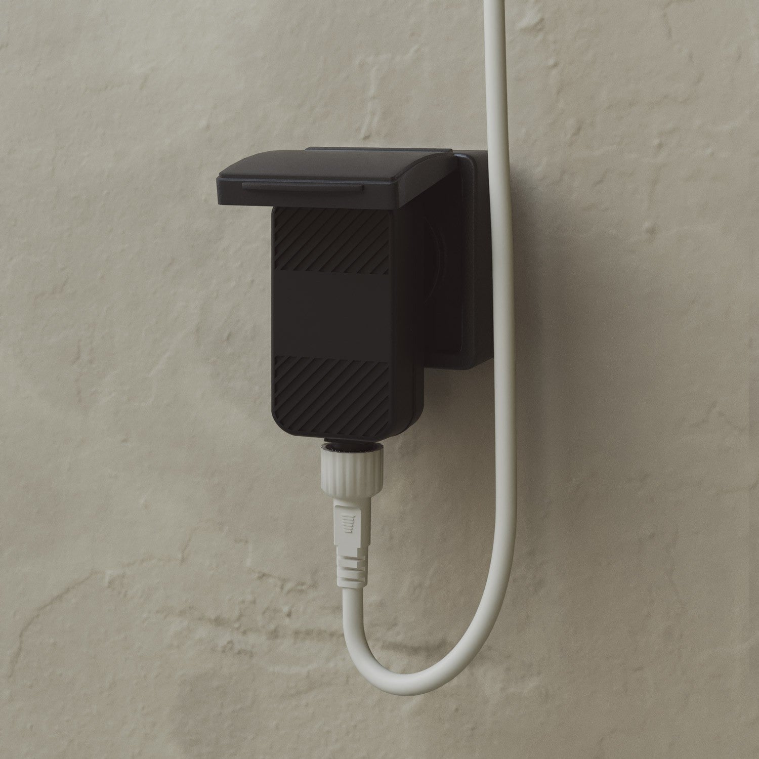 Catena luminosa 3 punti luce da esterno IP67 Bianco Sabbia con spina UK - Marina3 Cherry 70 cm