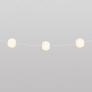 Catena luminosa 3 punti luce da esterno IP67 Bianco Sabbia con spina UK - Marina3 Cherry 70 cm