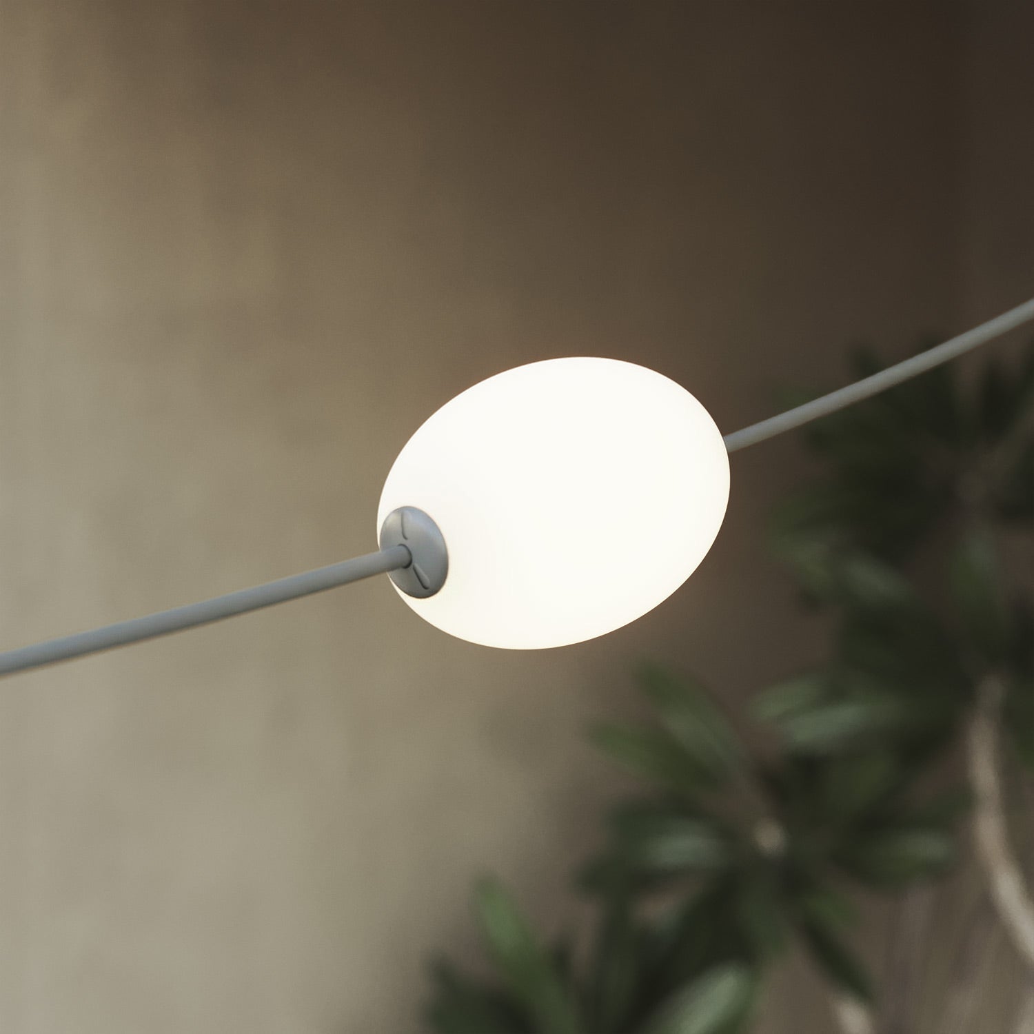 Catena luminosa 3 punti luce da esterno IP67 Grigio con spina UK - Marina3