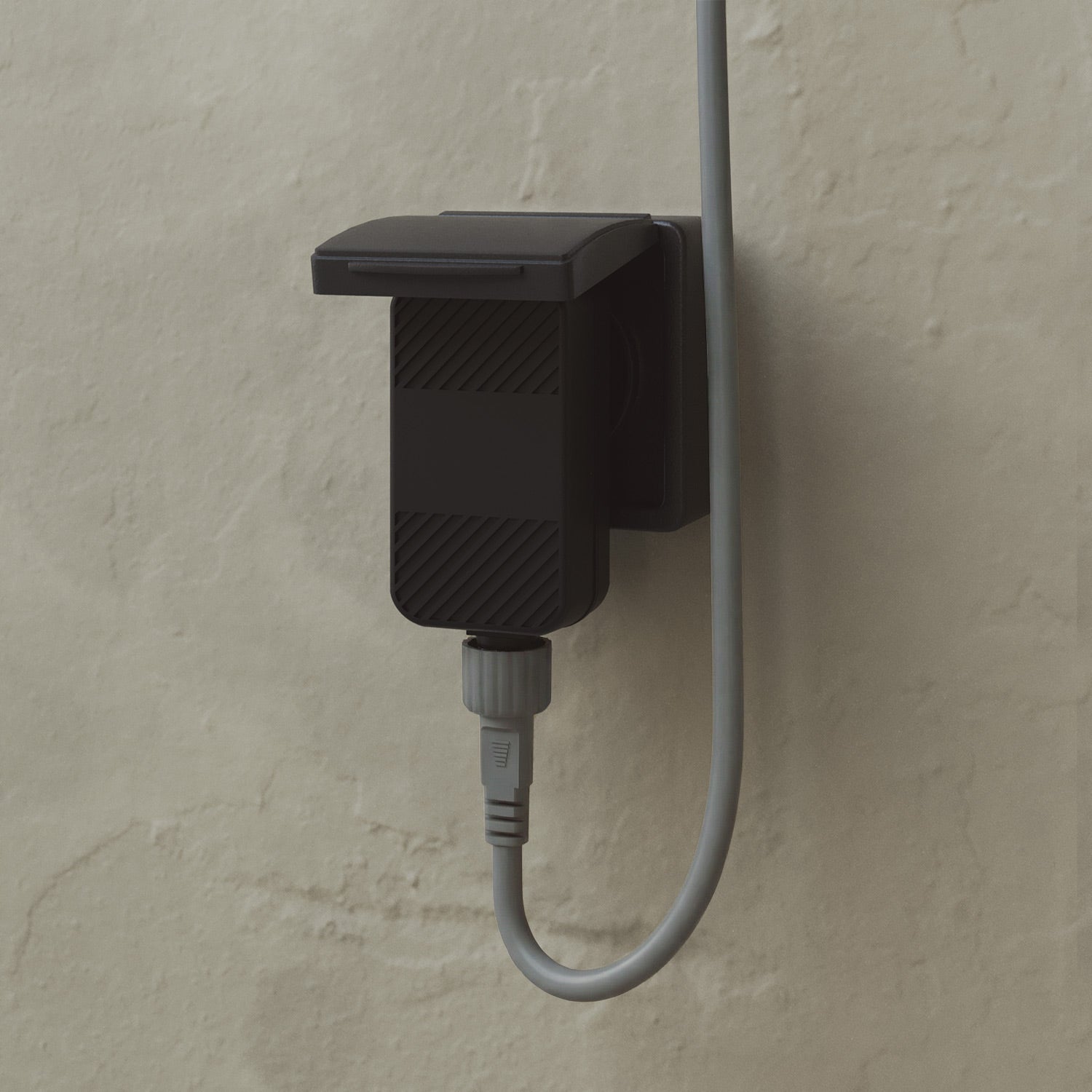 Catena luminosa 3 punti luce da esterno IP67 Grigio con spina UK - Marina3 Cherry 140 cm