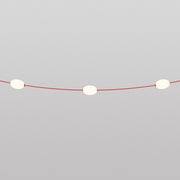 Catena luminosa 3 punti luce da esterno IP67 Rosso stella marina con spina UK - Marina3