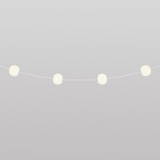 Catena luminosa 4 punti luce da esterno IP67 Bianco Sabbia con spina UK - Marina4 Cherry 70 cm