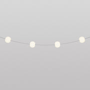 Catena luminosa 4 punti luce da esterno IP67 Grigio con spina UK - Marina4 Cherry 70 cm