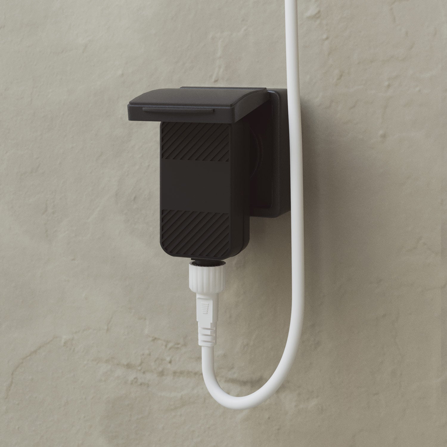 Catena luminosa 6 punti luce da esterno IP67 Bianco sabbia con spina UK - Marina6