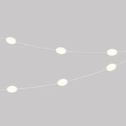 Catena luminosa 6 punti luce da esterno IP67 Bianco sabbia con spina UK - Marina6