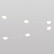 Catena luminosa 6 punti luce da esterno IP67 Bianco sabbia con spina UK - Marina6