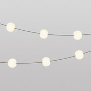 Catena luminosa 6 punti luce da esterno IP67 Verde Oliva con spina UK - Marina6 Cherry 70 cm