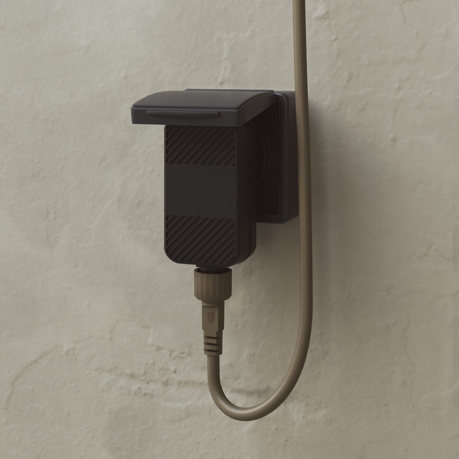 Catena luminosa reticolare 7 punti luce da esterno IP67 Verde oliva con spina UK - Marina GRID