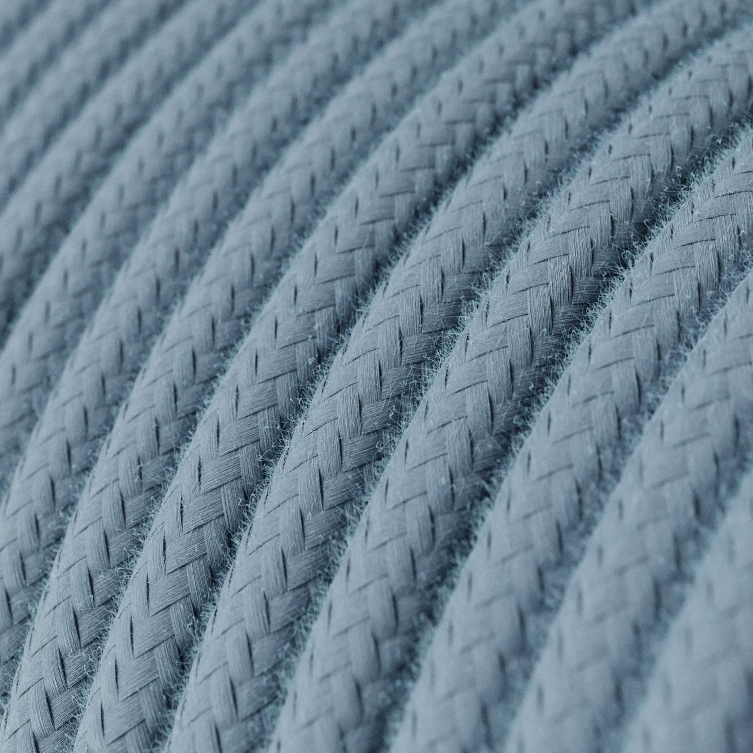 Cloth Covered Wire - Baby Blue Cotton RC53 - UL Listed