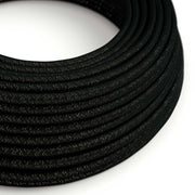 Cloth Covered Wire - Black Glitter RL04 - UL Listed