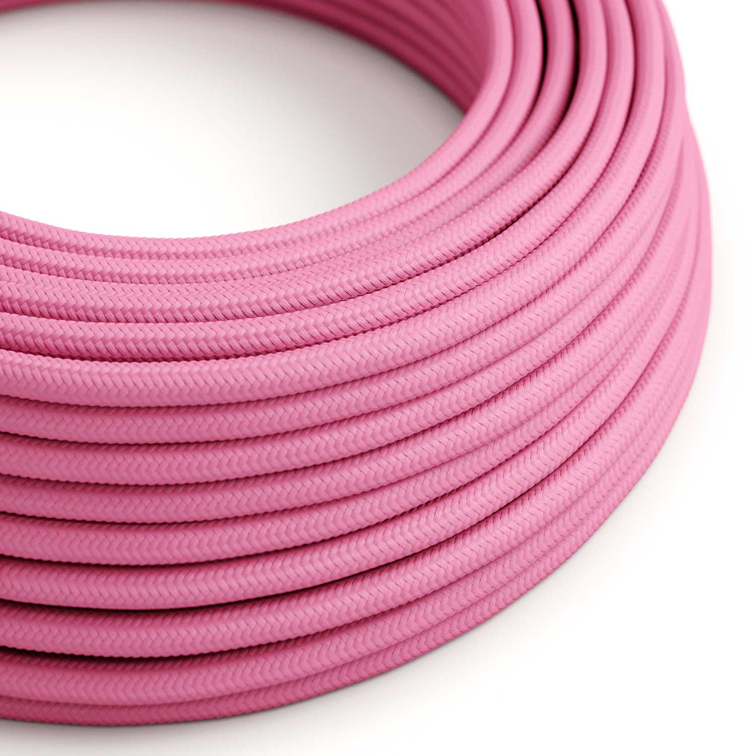 Cloth Covered Wire - Fuchsia Rayon RM08 - UL Listed