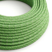 Cloth Covered Wire - Green Cotton Tweed RX08 - UL Listed