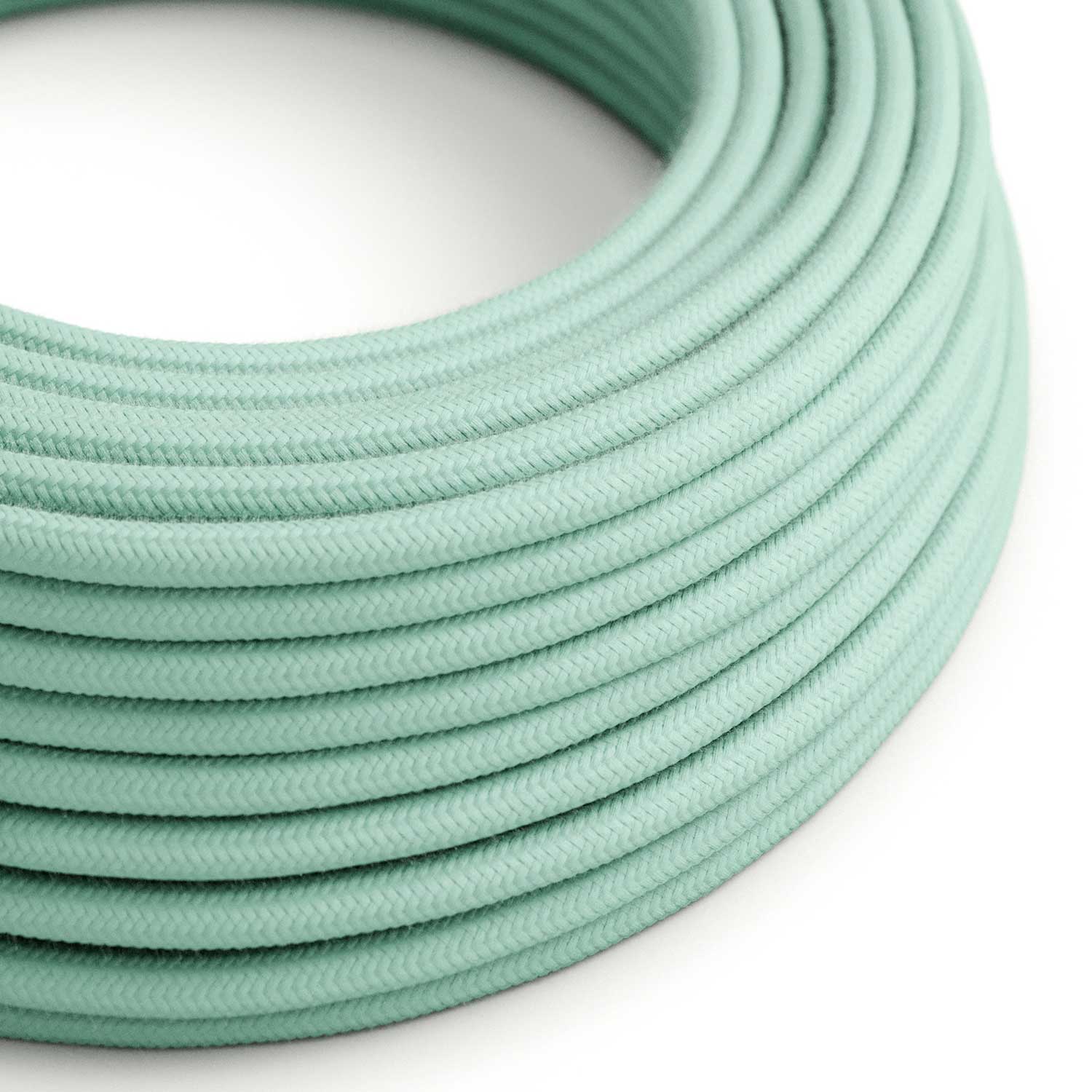 Cloth Covered Wire - Mint Green Cotton RC34 - UL Listed