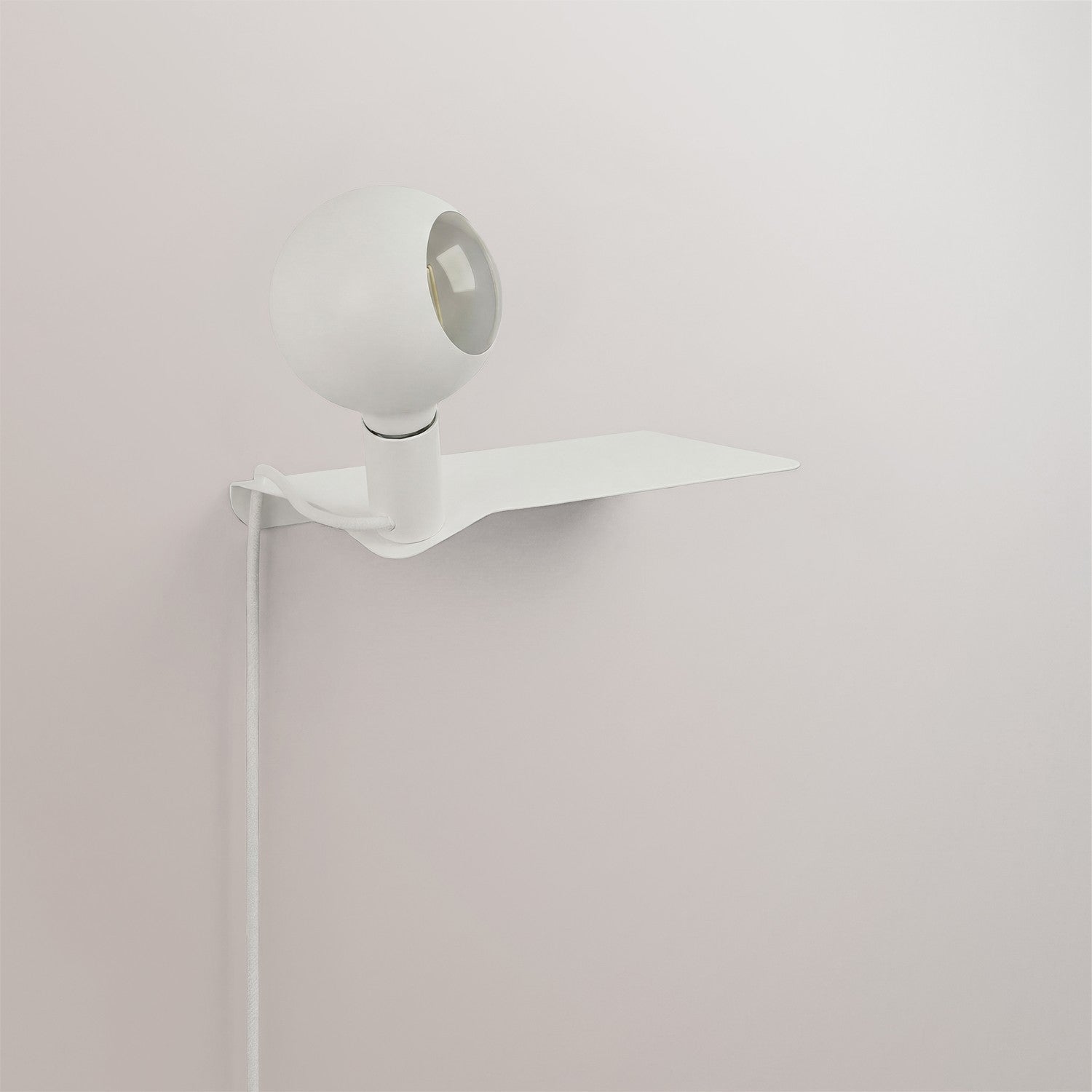 Combo Camo - Lampada con mensola - Bianco