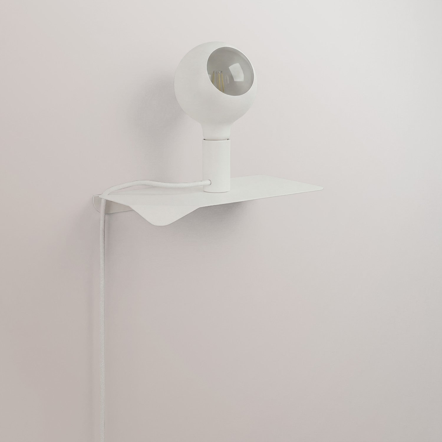 Combo Camo - Lampada con mensola - Bianco