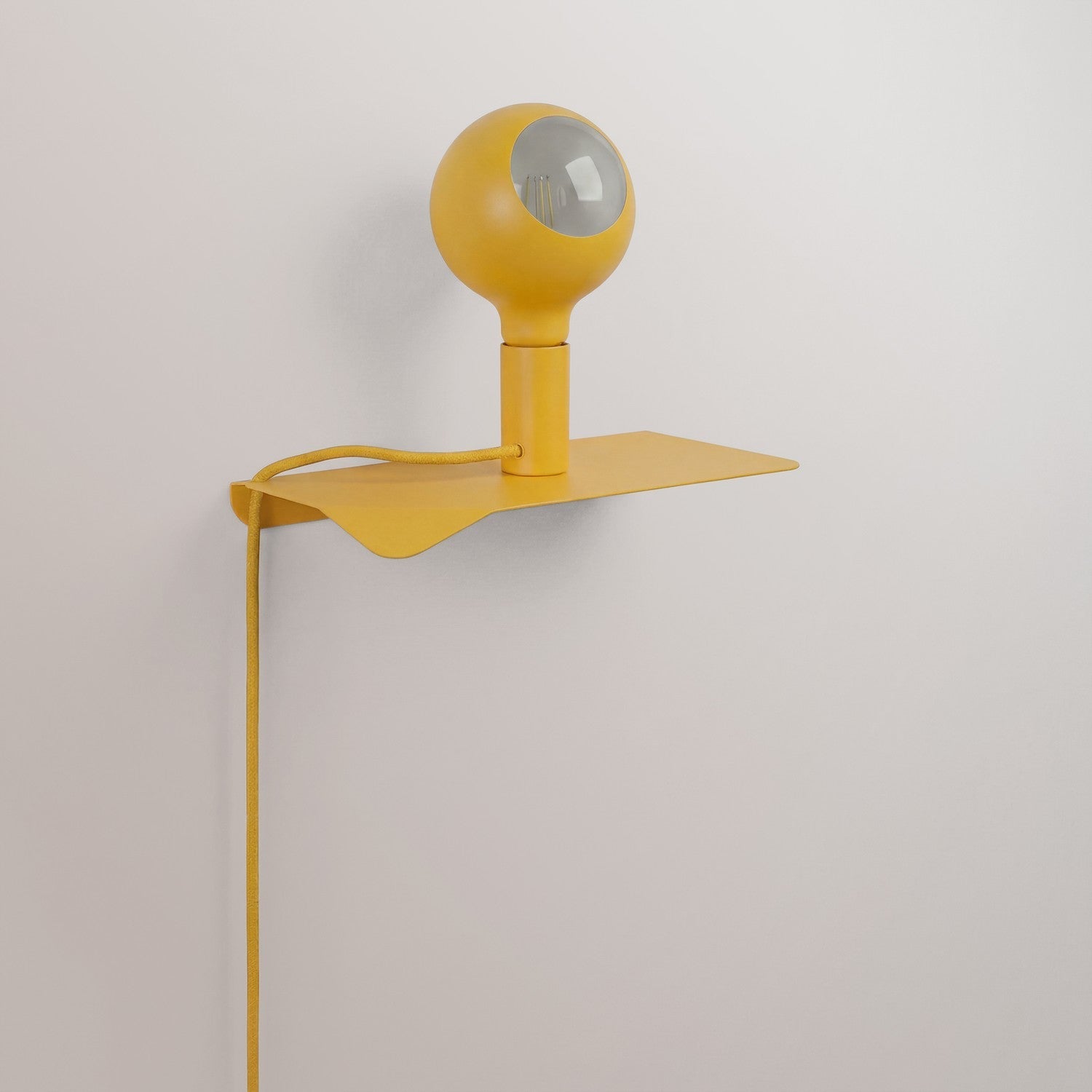 Combo Camo - Lampada con mensola - Giallo