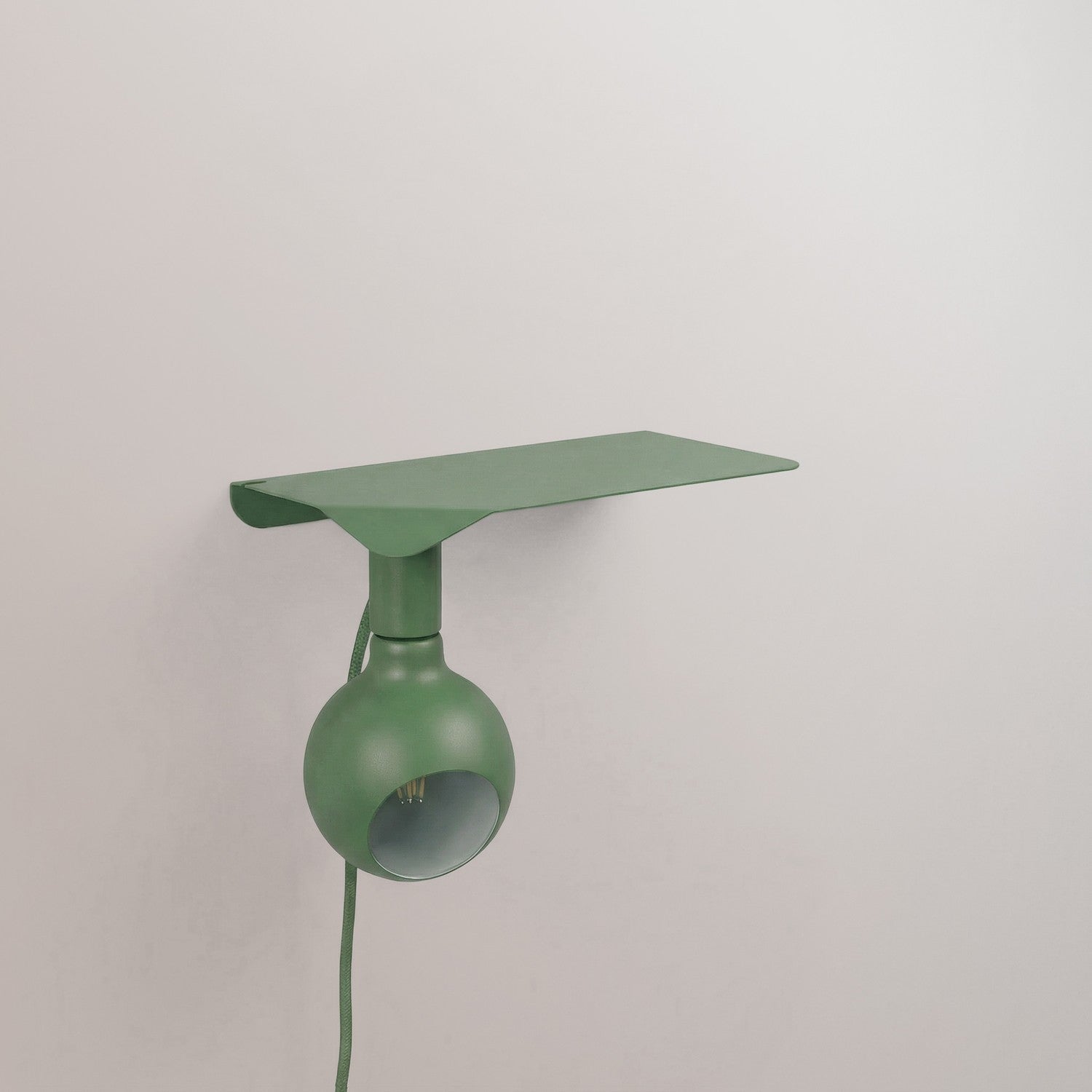 Combo Camo - Lampada con mensola - Verde - Creative Cables