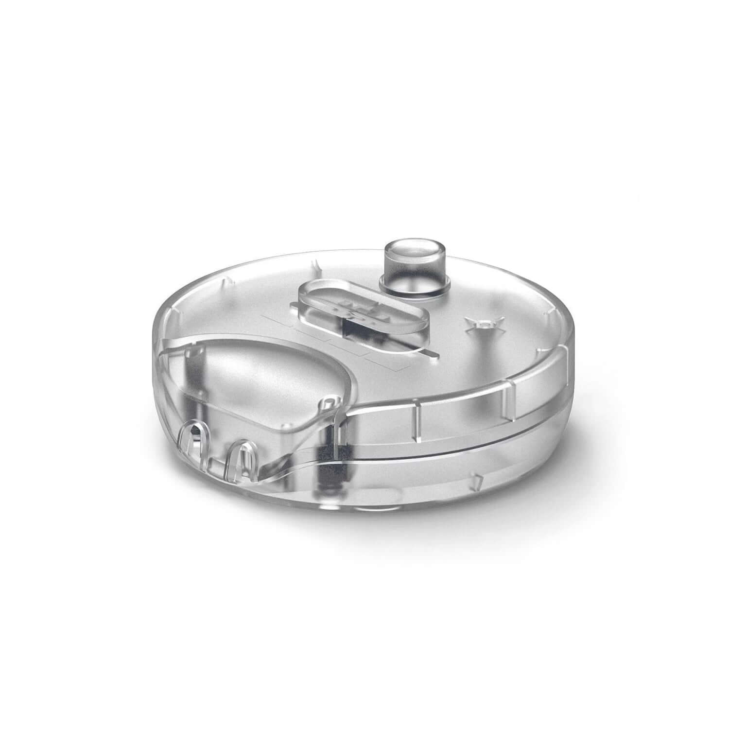 Dimmer universale rotondo con pulsante e morsetto di terra - Trasparente