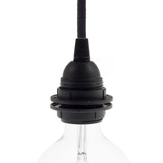 Double Ferrule Thermoplastic E26 light bulb socket kit - Black