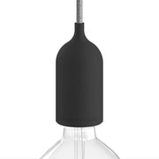 EIVA PASTEL, E26 silicone socket kit - suitable for wet locations - Black