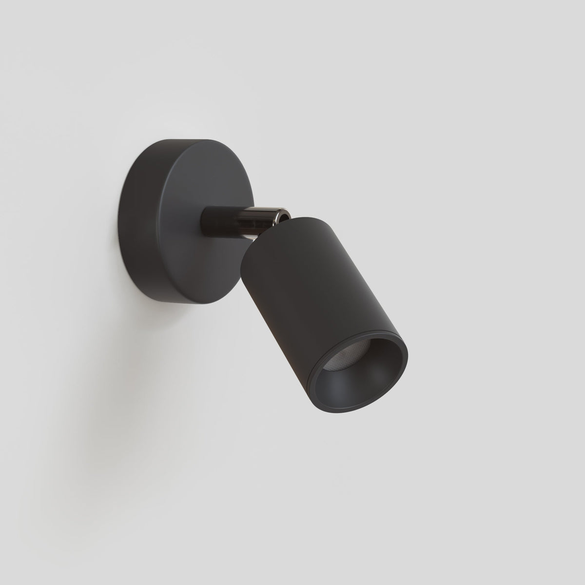 Faretto GU10 orientabile da parete o soffitto Bispot - Nero Si No