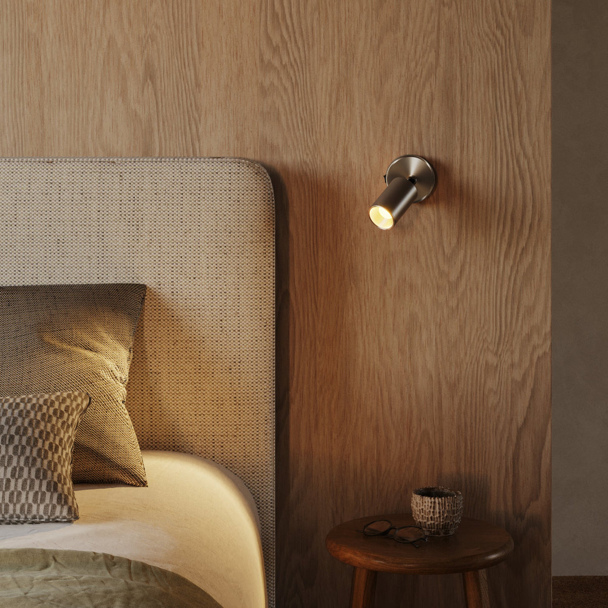 Faretto GU10 orientabile da parete o soffitto Bispot - Titanio satinato - Creative Cables