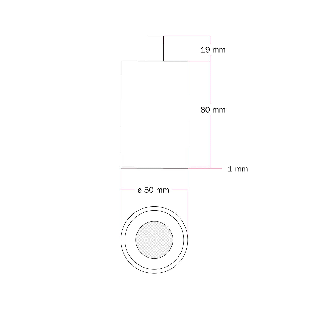 Faretto GU10 Spotlight LED Bispot - Rame satinato / Bianco opaco - Creative Cables