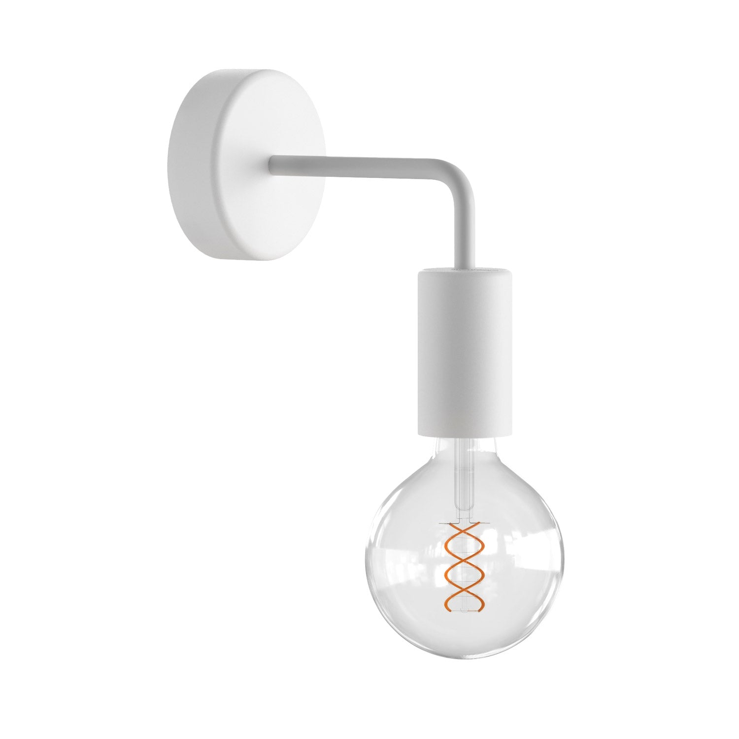 Fermaluce EIVA ELEGANT with L-shaped extension, canopy and socket for wet locations - White