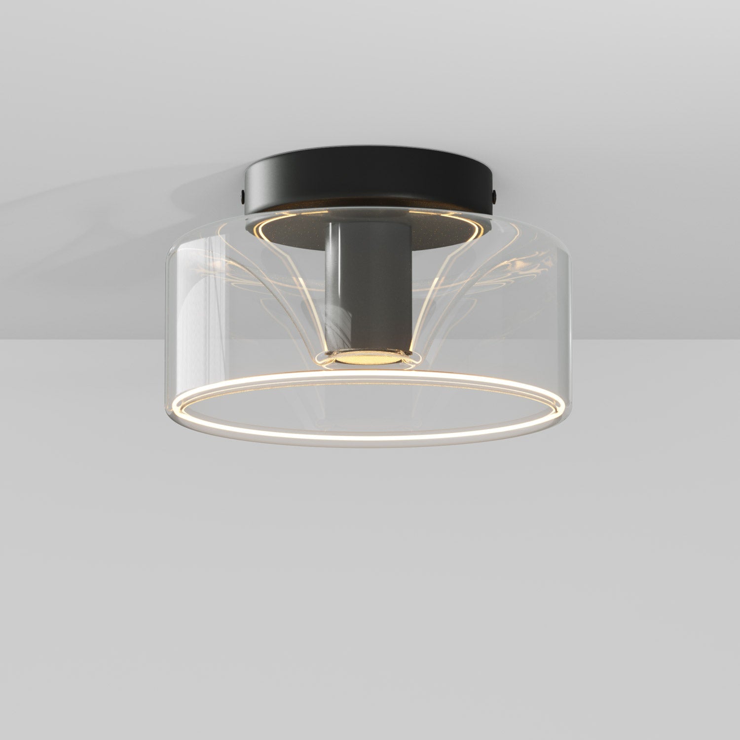 Fermaluce wall lamp Black with G02 bulb