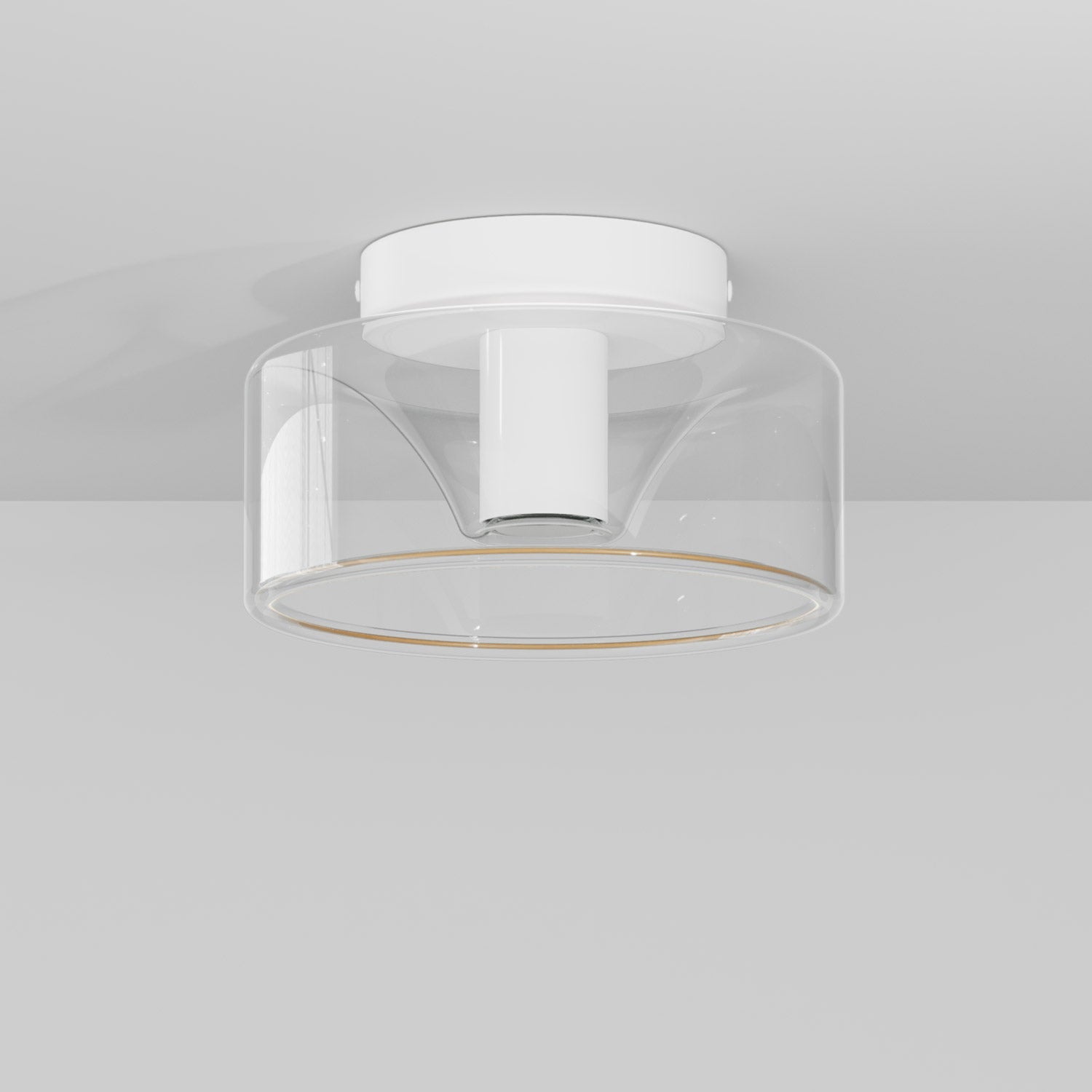 Fermaluce wall lamp Matt white with G02 bulb