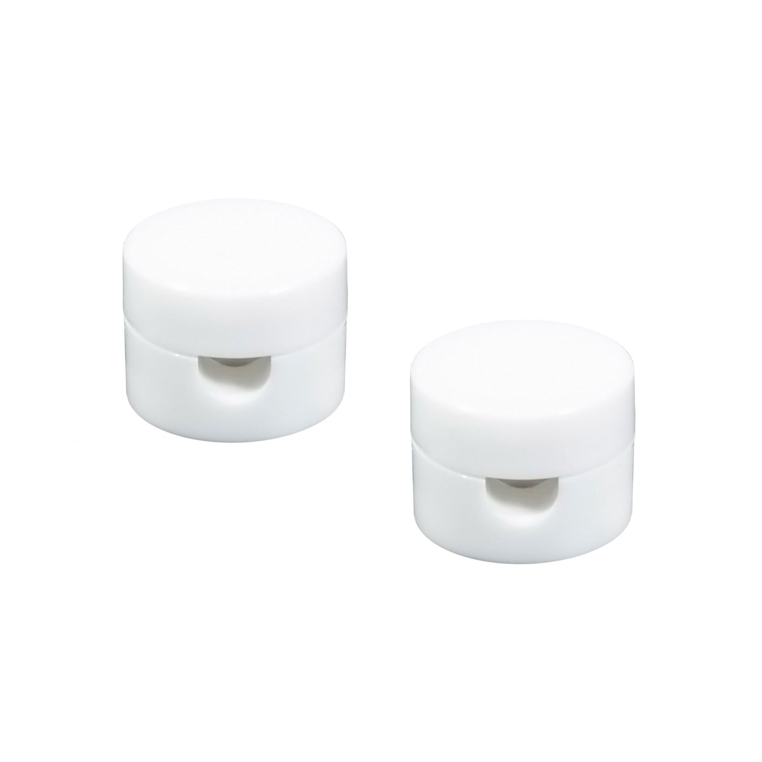 Fissaggio a parete passacavo universale per cavo tessile a larga sezione 3x1 e 3x1,5 e per sistema EIVA - Bianco