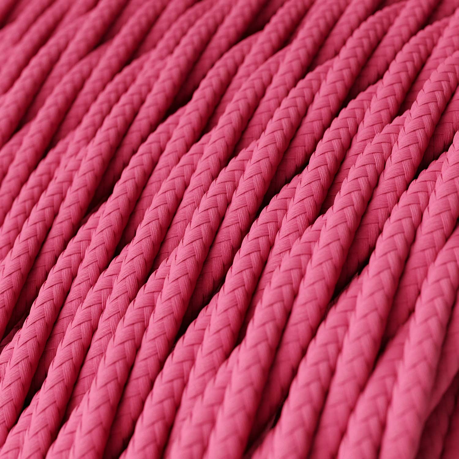 Fuchsia Rayon covered Twisted electric cable - TM08