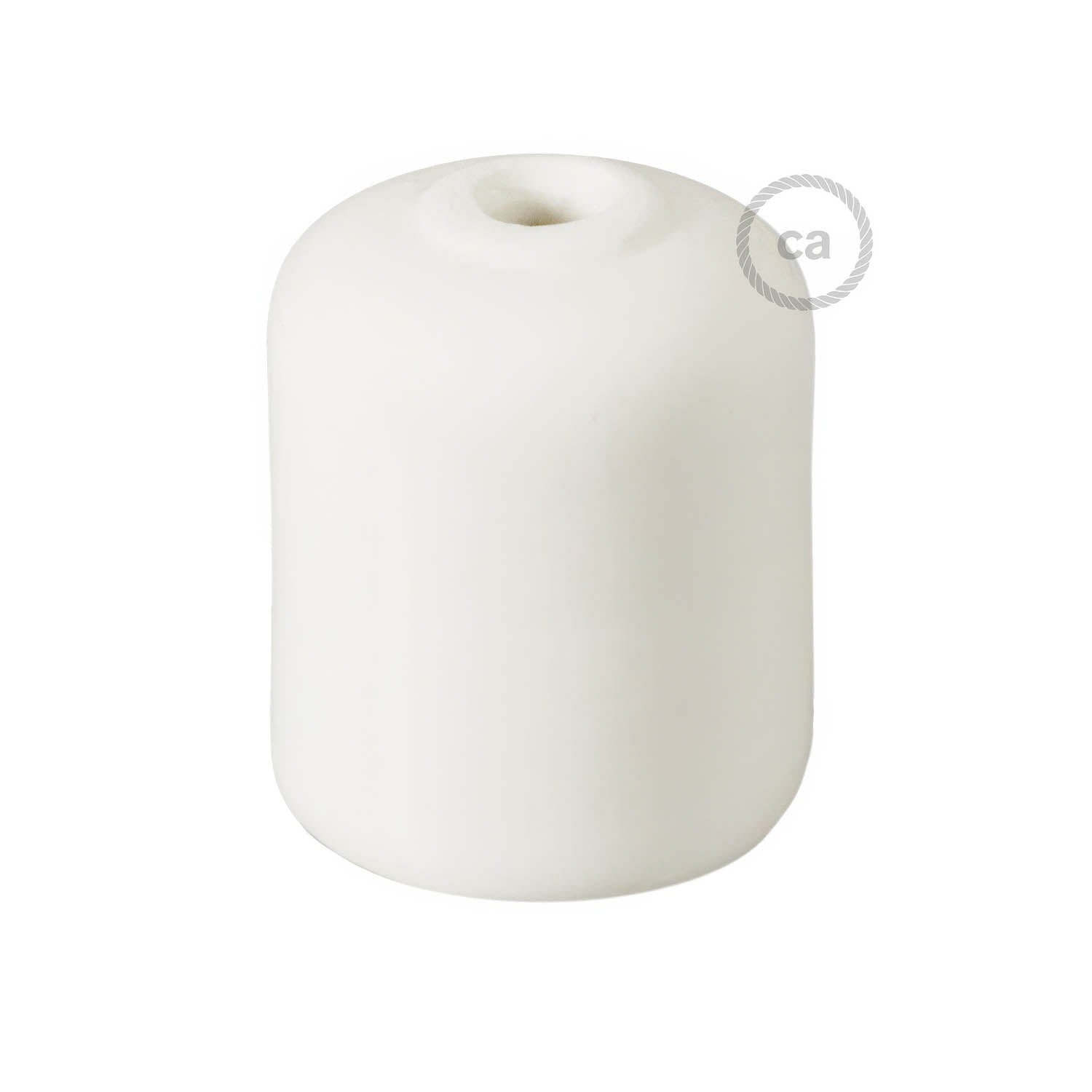 Handmade Ceramic E26 light bulb socket kit - White